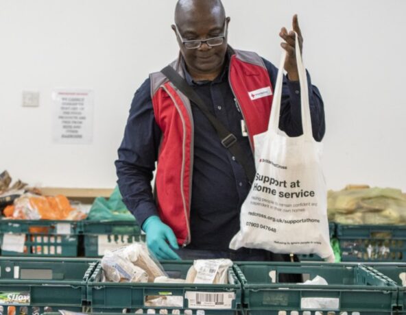 Red Cross at work